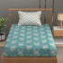 Florida Double Bed King Size Cotton Bedsheet with 2 Pillow Cover - Blue